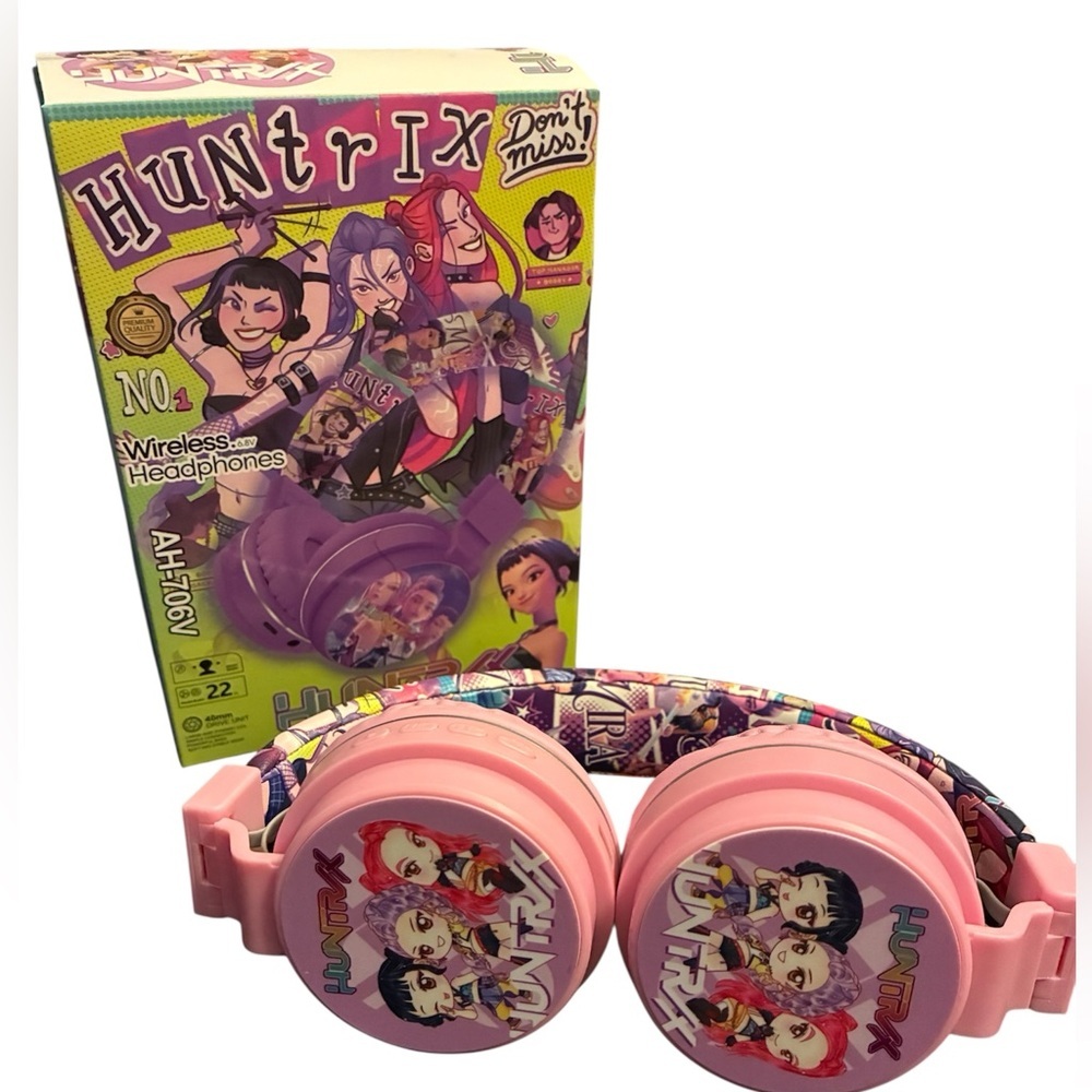 Huntrix Pink Wireless Headphones
